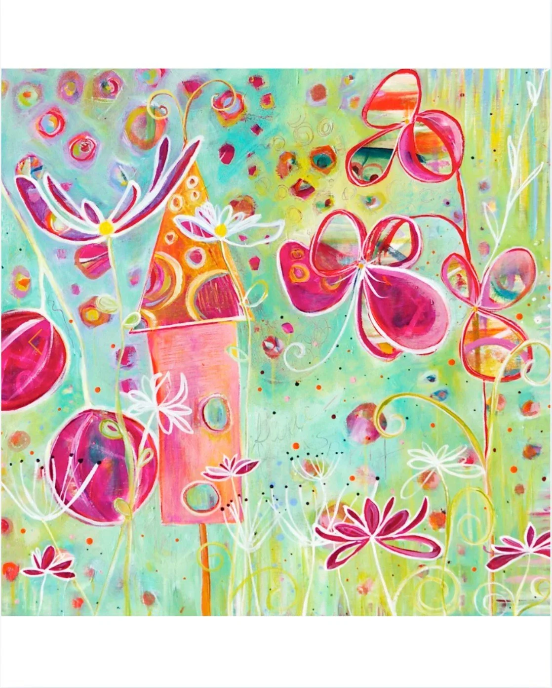 ✨ Surrounded by Love ✨

On a gloomy, gray, slow Sunday, I wanted to share something a little uplifting. 🌺

This painting was originally inspired by summer light, warmth, and the feeling of being surrounded by life and color in the garden. 🌿

&ldquo