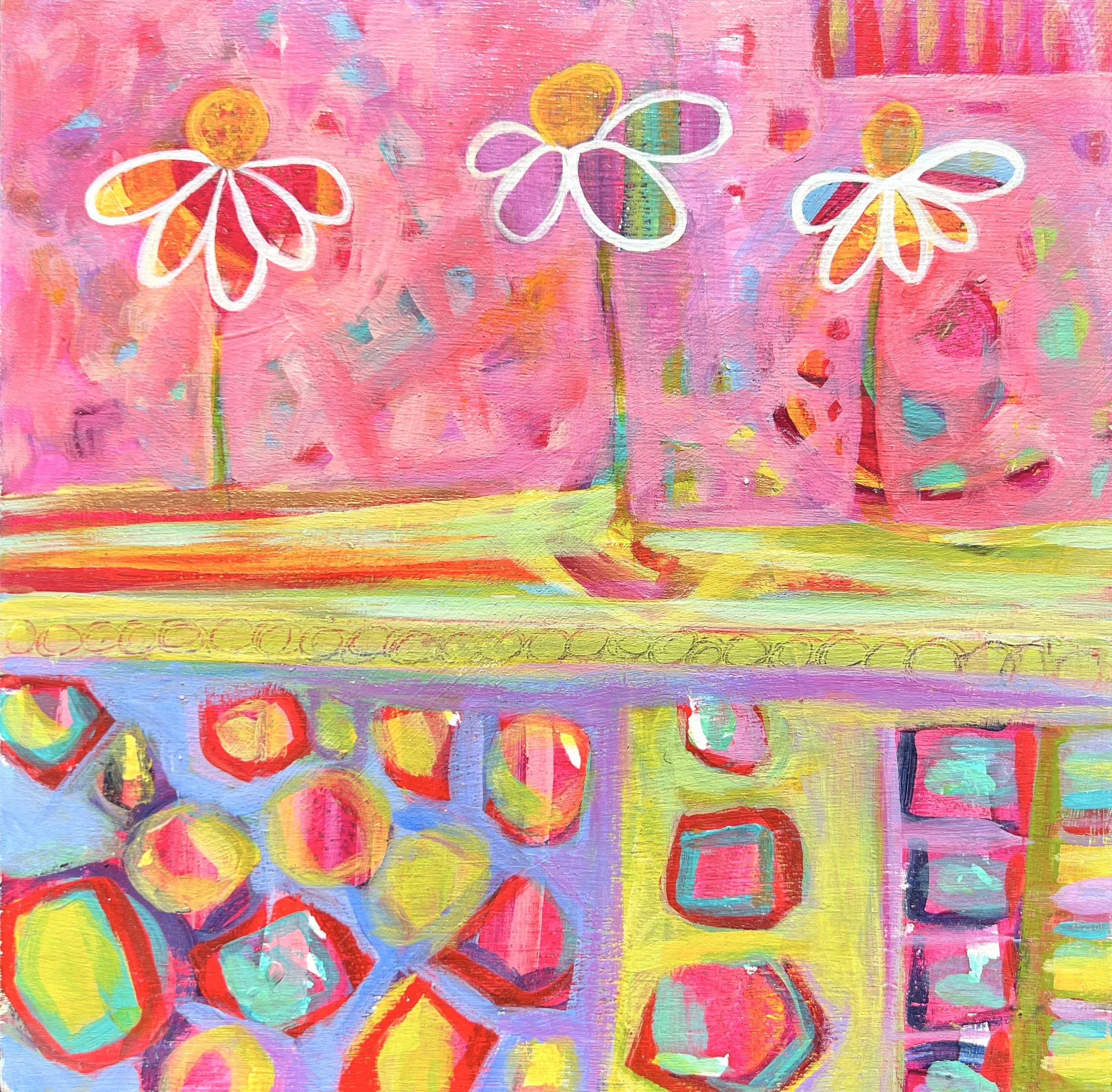 Joy in Bloom, original acrylic painting