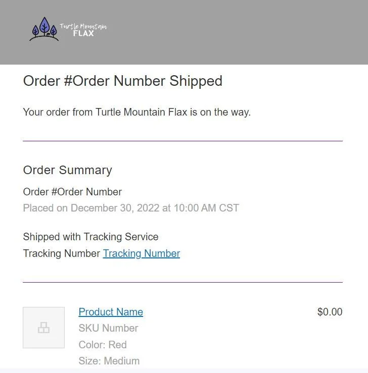 If you place an order and somehow don't get tracking information, the fulfillment emails sometimes get lost in Narnia. 🙃

Immediately when we mark it as shipped and scan the tracking information it's supposed to generate an email to you! This is a g