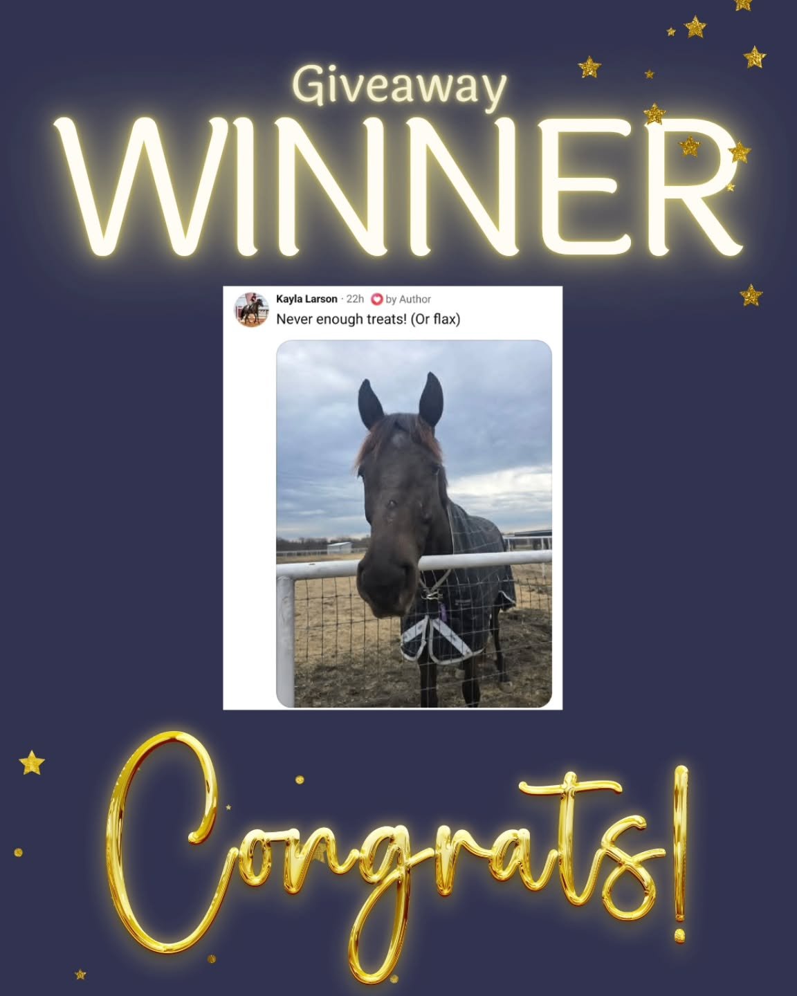 We drew a name from yesterday's giveaway and...Kayla Larson you are the winner! ✨ 
DM us the flavor you want to try!