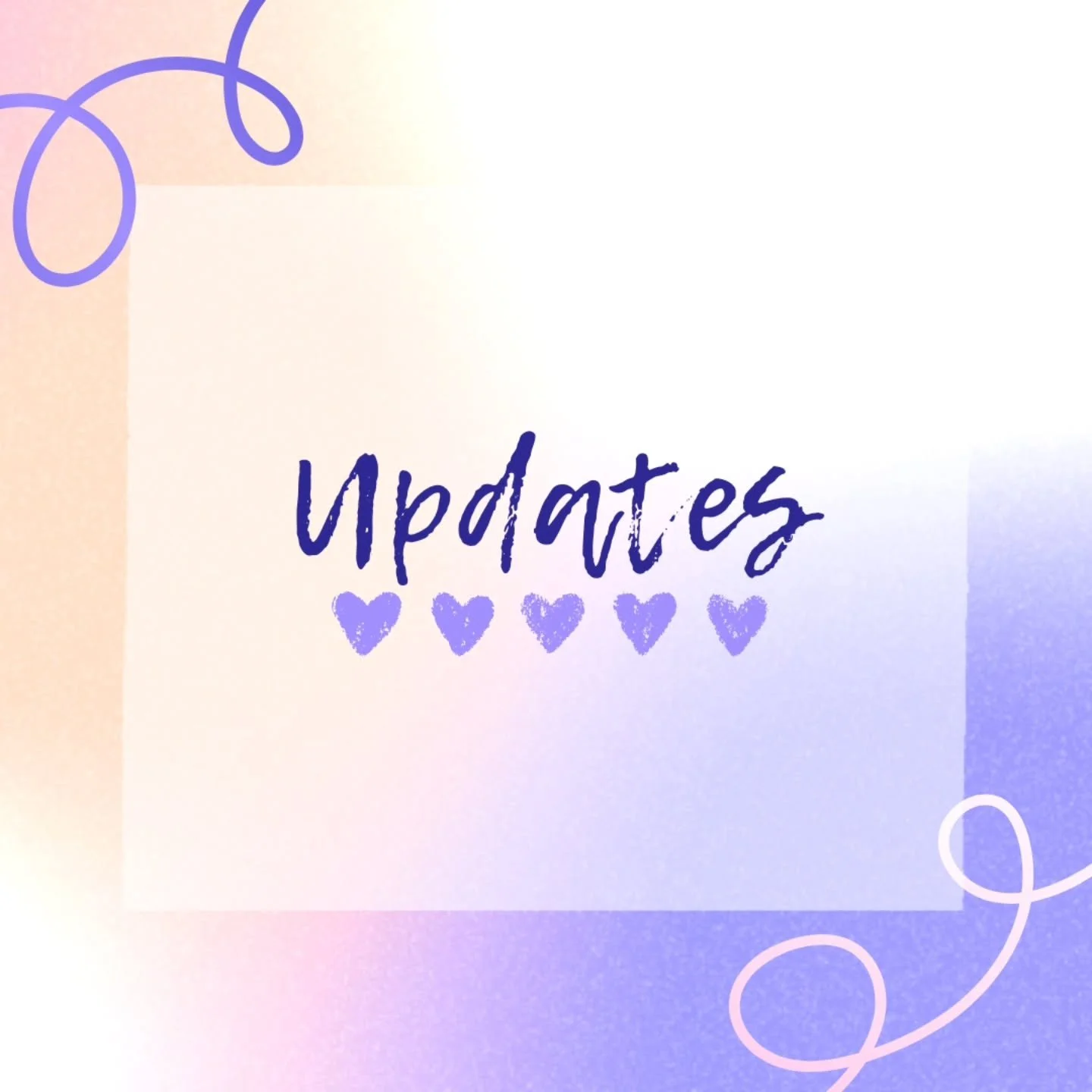 Good morninggg and happy Friday! ✨

Just a few little updates:

💜 Starting February 28th, they will be closing our local UPS hub 😩  We are not sure where we will be serviced from after that, who our drivers will be, etc. The drivers also don't know