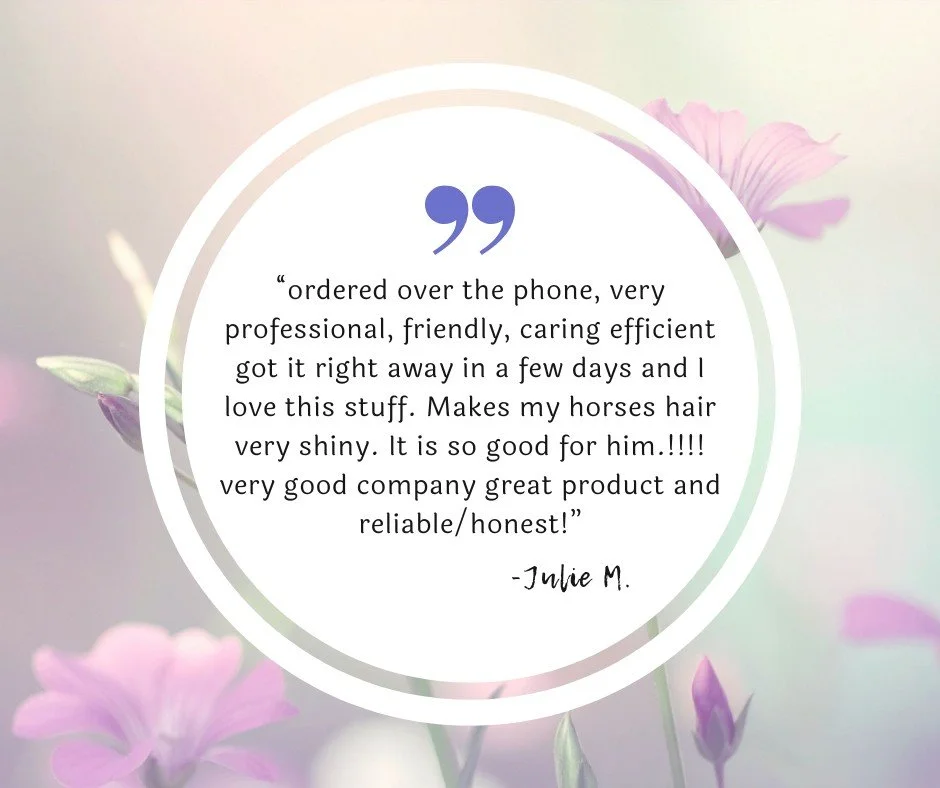 Thank you Julie 🥰

Whether you forgot your account password, are on the road, or just don't want to order on a website, we're happy to help. I even have a few regular customers who just send a text saying "I need another 50lbs please" 😅 a