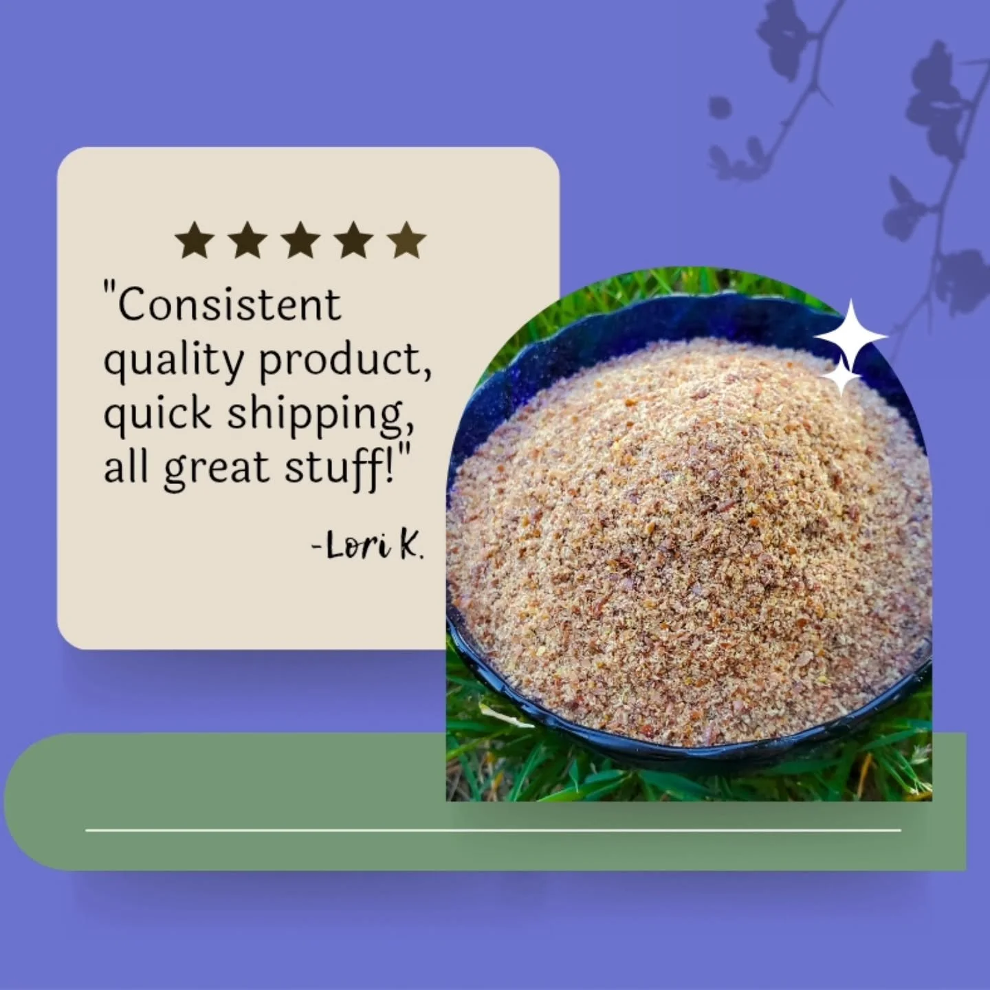 Thank you Lori! Glad you love our flax 💜