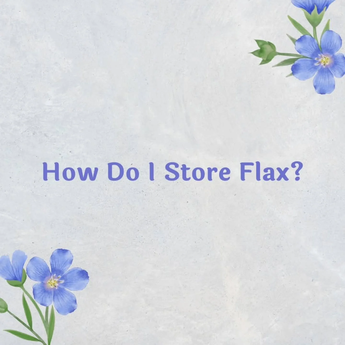 Since we're coming into the heat of summer, probably the 2nd most common question I get is "How do I store my flax?" ☀

We're here to help! 
Yes, it does have a 2 year shelf life, but you can't let it get damp or it will become rancid. How 