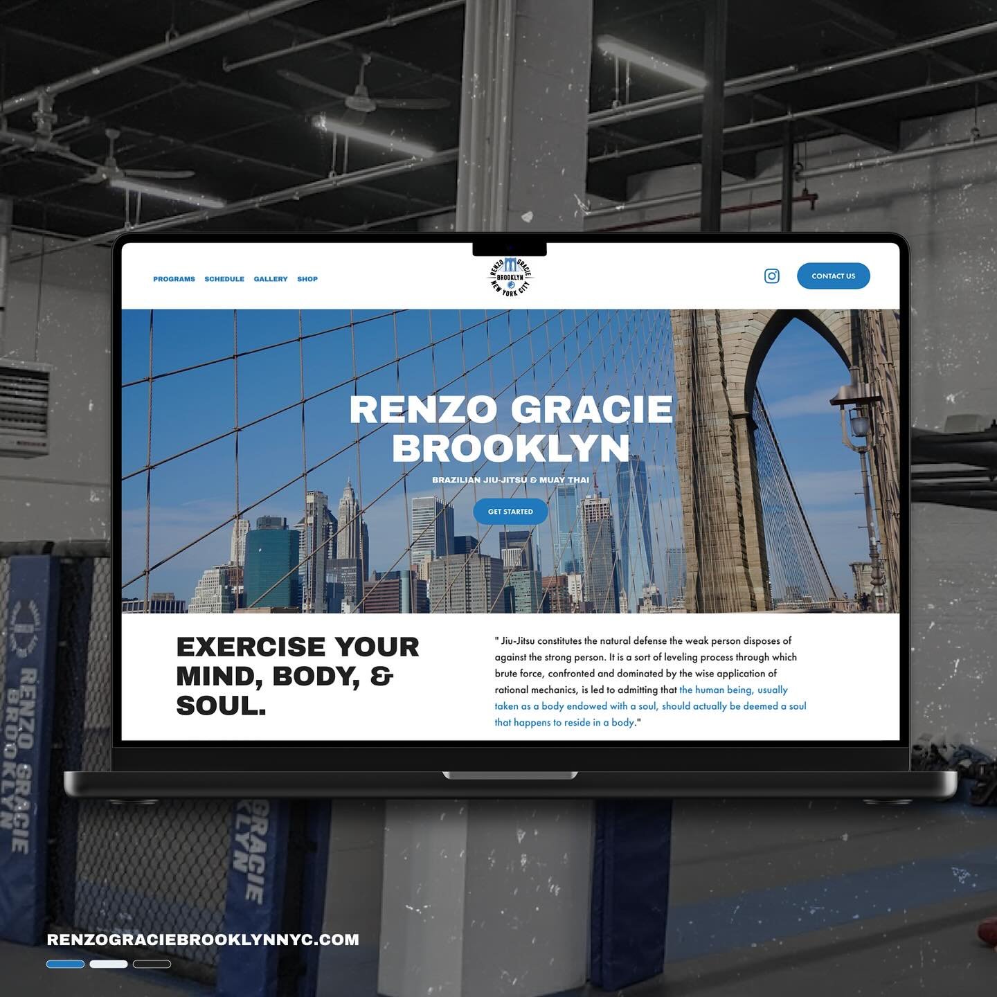 Website design for my fav gym in the world @renzograciebrooklyn 

Excited to keep iterating and improving on this design over the next few months 
(and more importantly improve my bjj skills too)

Need a website? Let me knowwww 

#websitedesign #jiuj