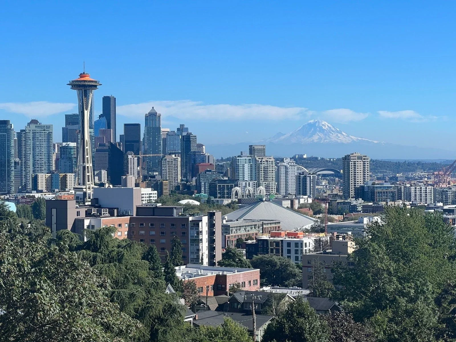 The Seattle skyline.
