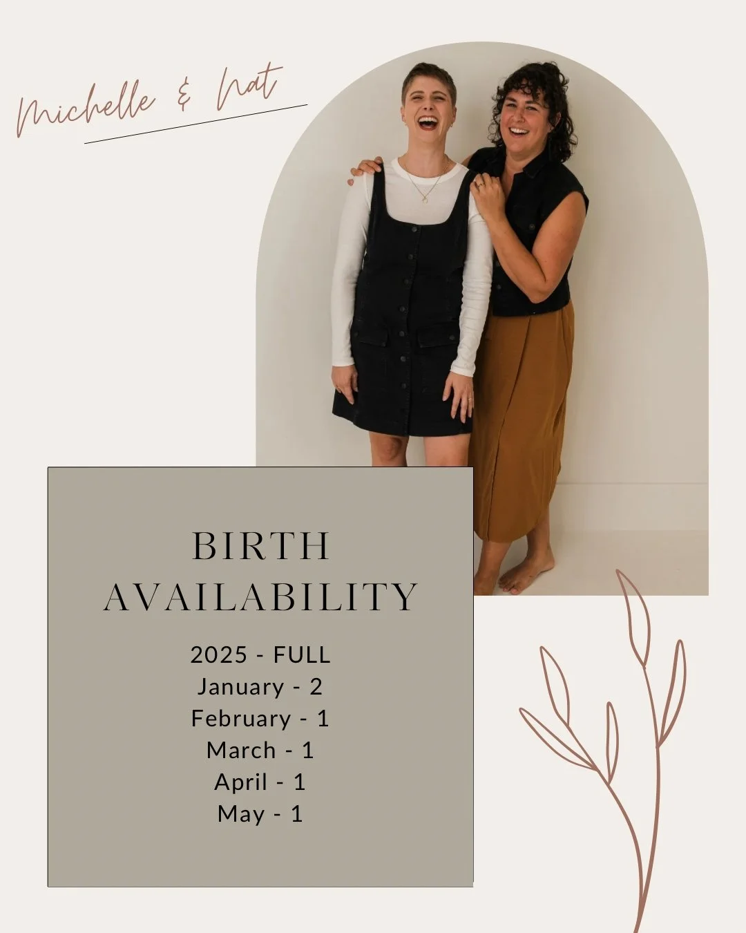 Pretty crazy that we&rsquo;re already planning halfway into 2026, but such is the life of a birth doula &mdash; always looking 9-10 months ahead 😉🤰👶​​​​​​​​
.​​​​​​​​
If you are pregnant and would like Nat &amp; Michelle as part of your birth team