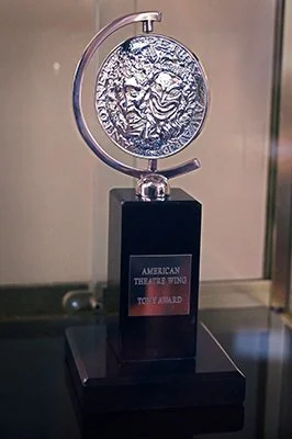 Photo of a Tony statuette