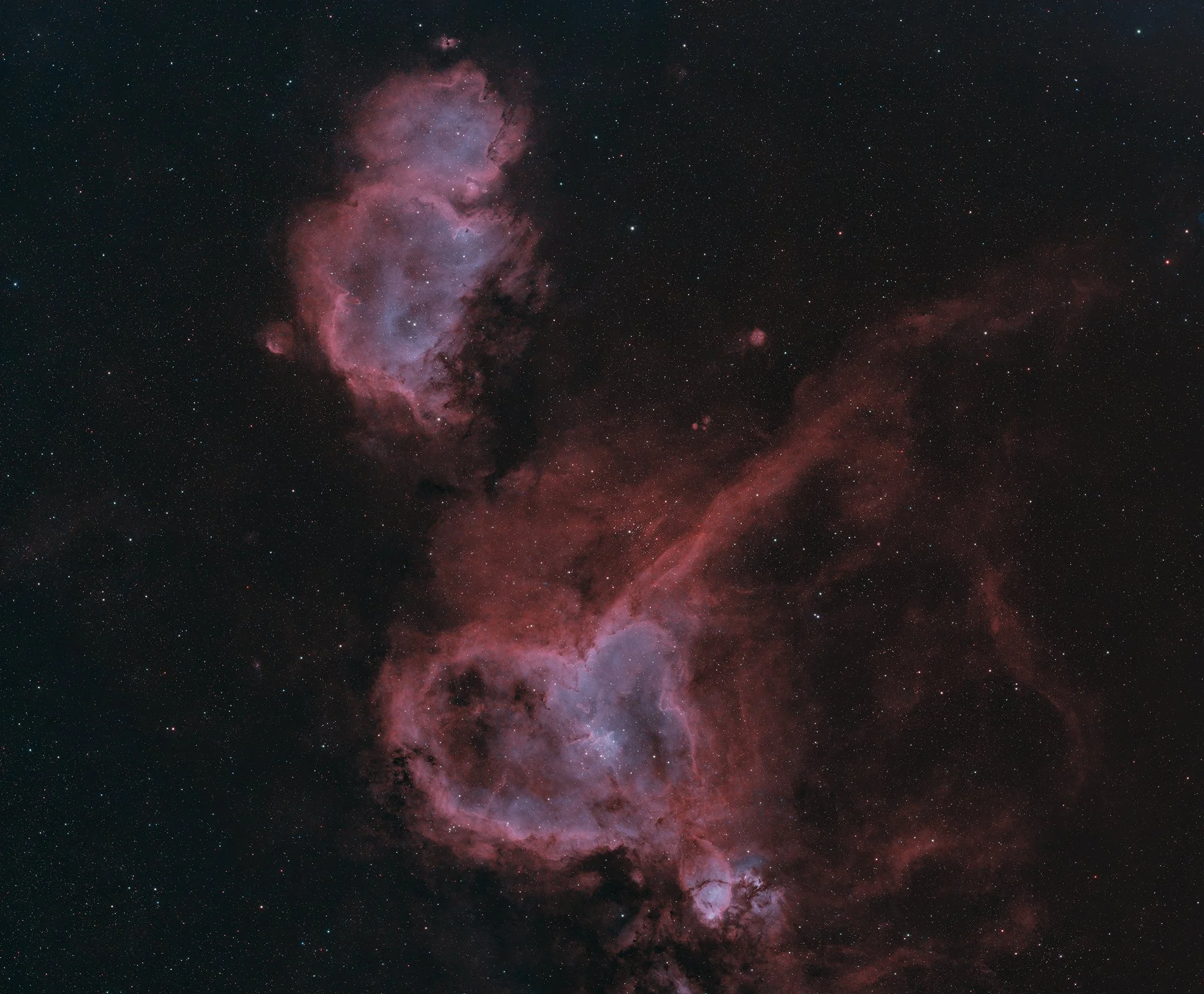 Heart & Soul Nebulae (IC 1805 & IC 1848)