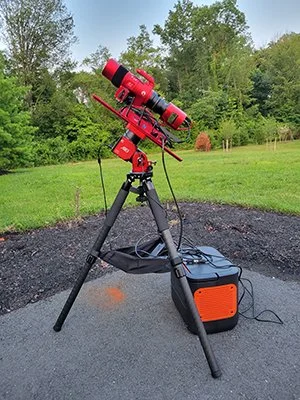 My portable astrophotography rig: a Redcat 51 telescope and ZWO ASI2600MCDuo camera on a ZWO AM3 mount
