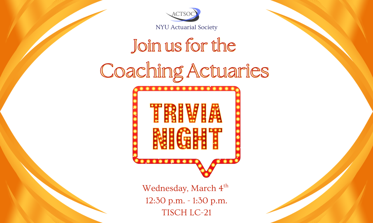 Coaching Actuaries Trivia Night