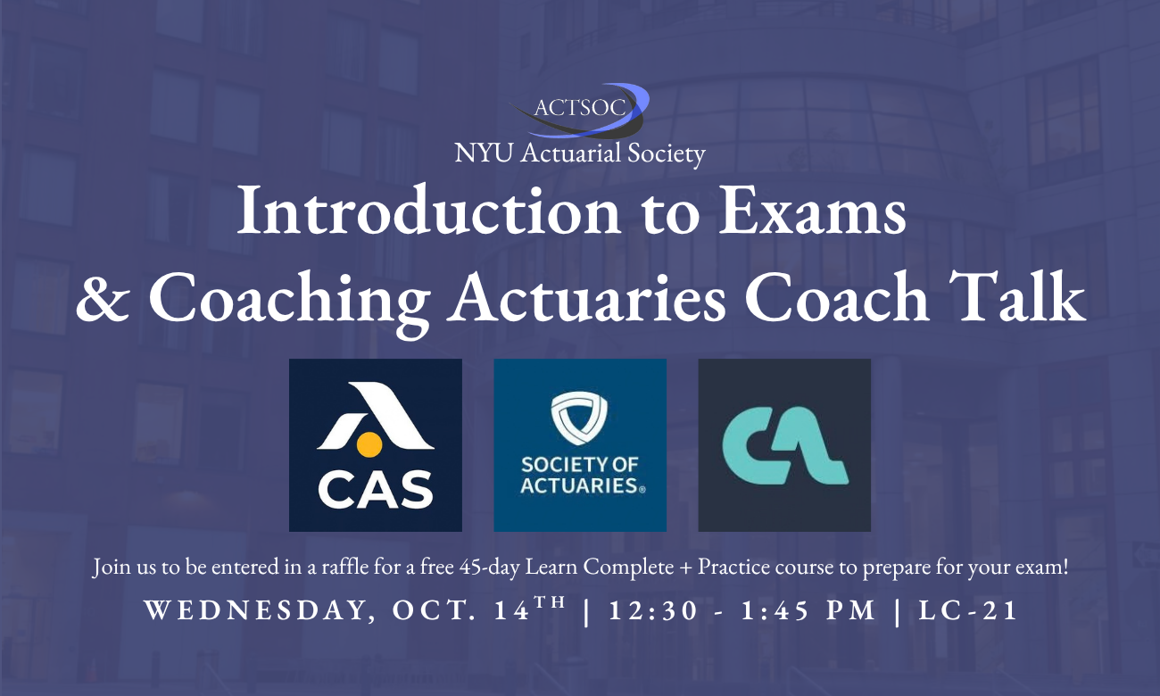 Intro to Exams &amp; Coaching Actuaries Coach Talk