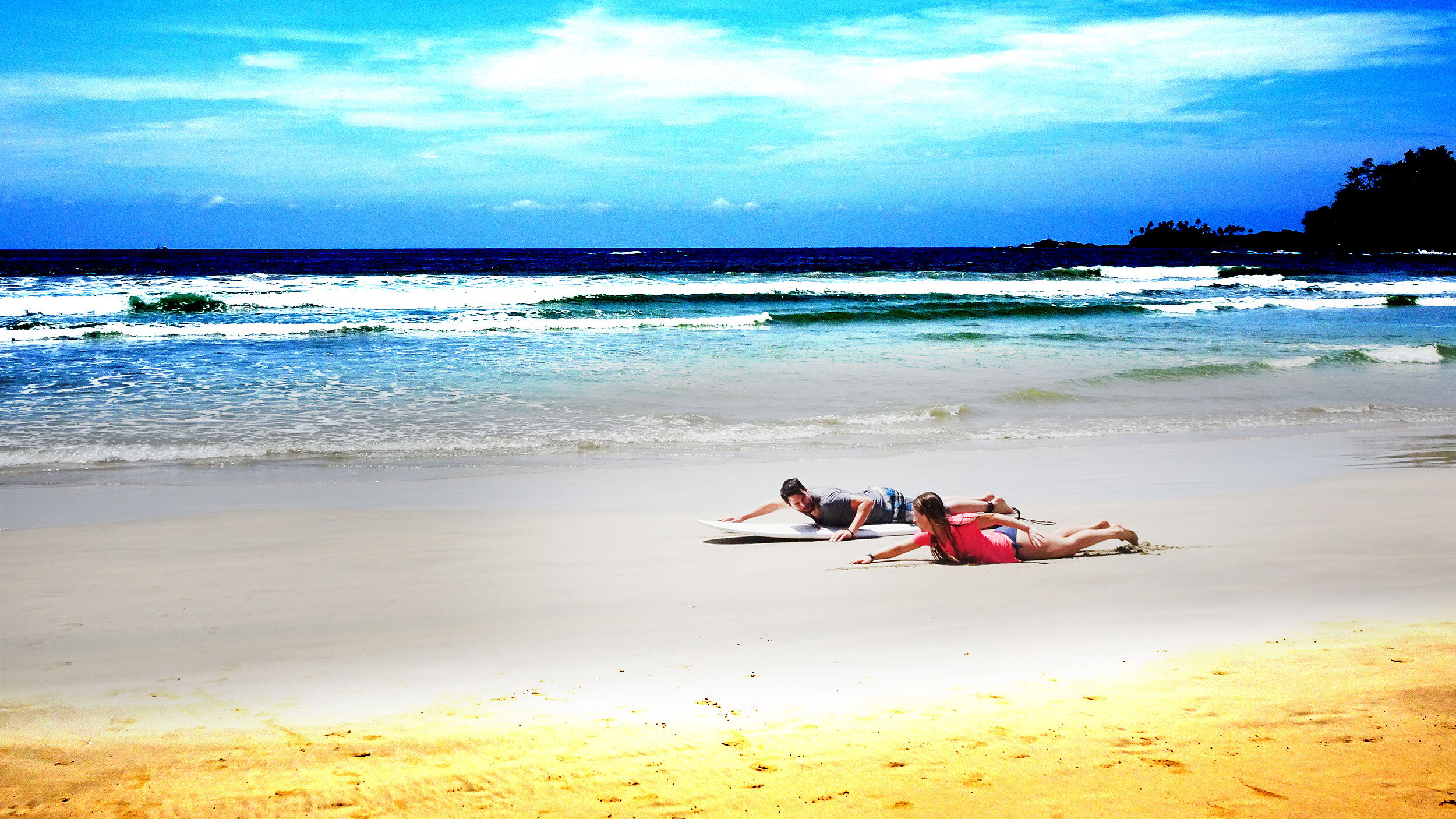 Tangalle, with our girl Maia