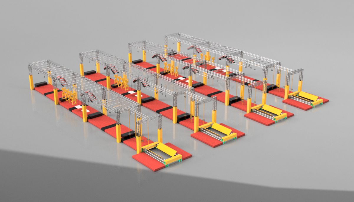 100 meter obstacle course