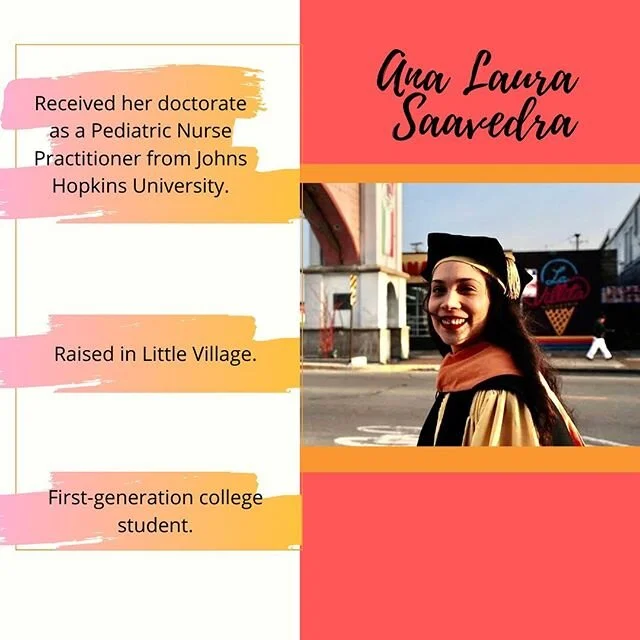 Meet Ana Laura Saavedra, a Little Village resident who just received her PhD! Ana Laura will be the student speaker in our Latinx Virtual Graduation next Saturday, June 20!
⏰2PM 
#SíSePudo