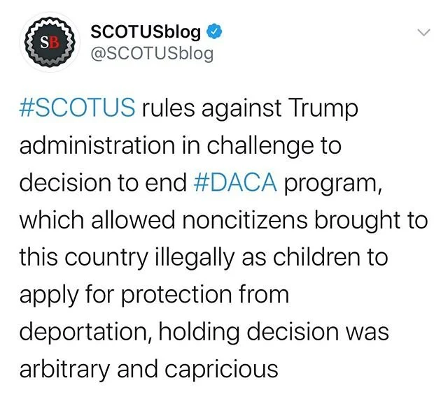 🚨🚨🚨BREAKING⁣
⁣
DACA lives!