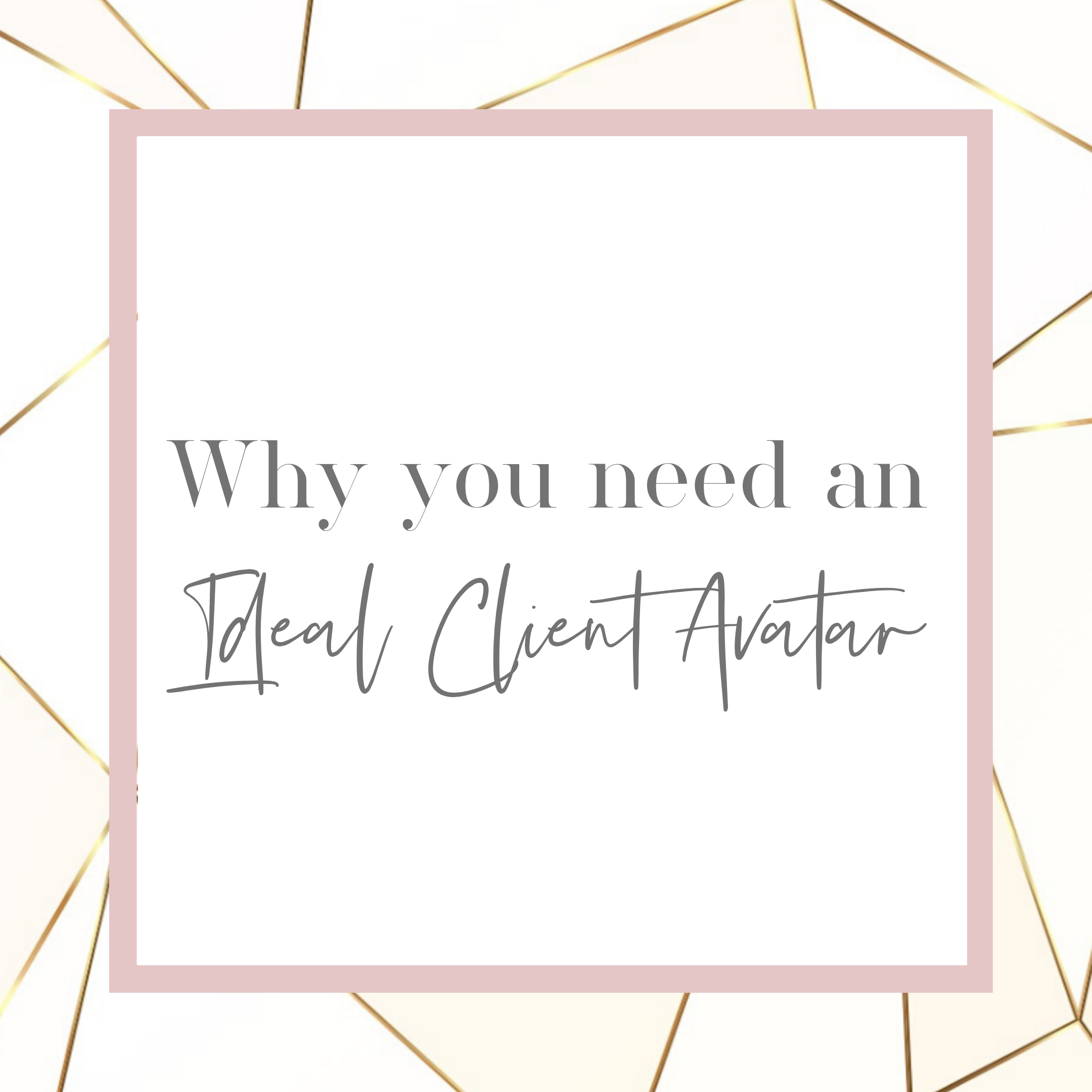 Why having an ideal client avatar (ICA) is important
