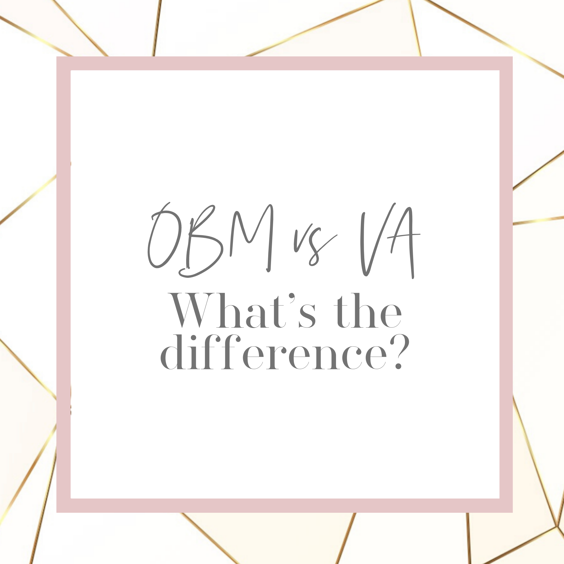 What is the difference between a Virtual Assistant (VA) and an Online Business Manager (OBM)?