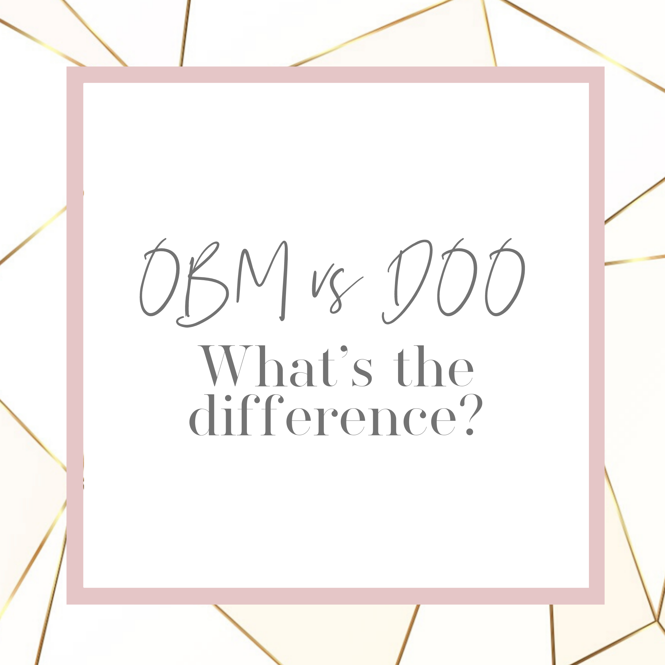 What is the difference between an Online Business Manager (OBM) and a Director of Operations (DOO)?