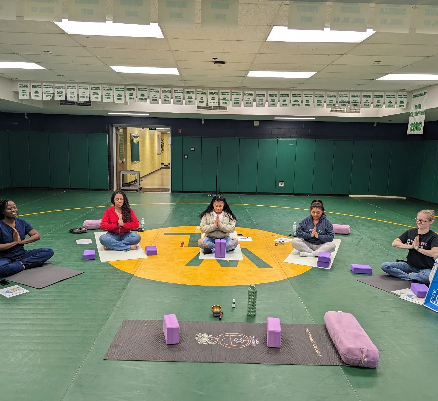 Granting access to peace. It's our birthright. Praise God!

Thank you for the opportunity @trinitywellnessmd I loved teaching yoga to these students. May we all be made better as a result of our time together. Ase'

#viktoriousmama #peacefulmama #kem