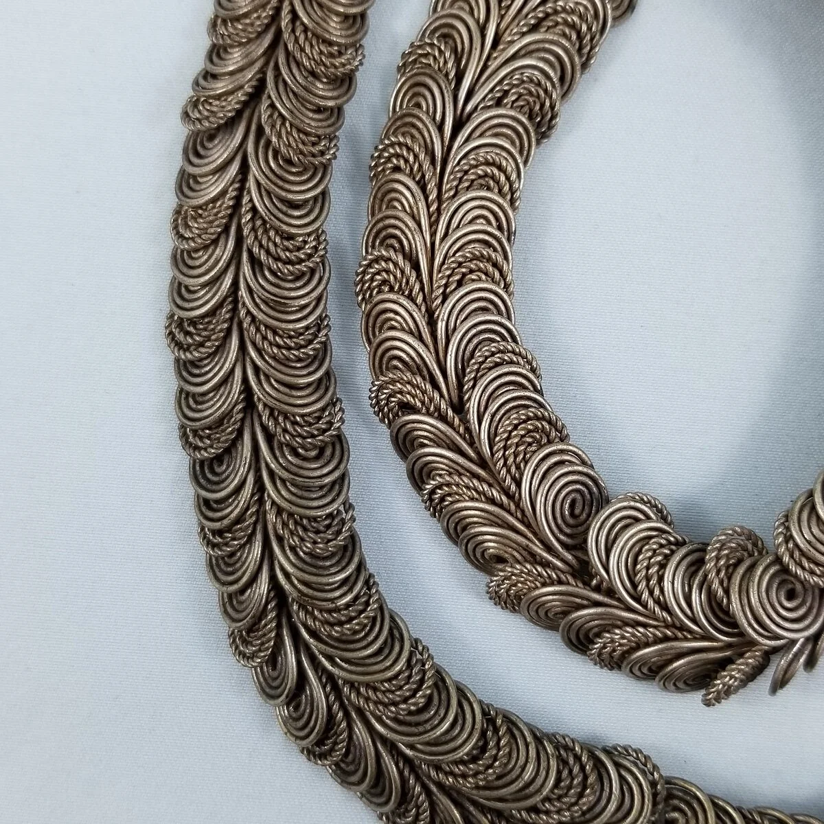 Egyptian Coil Spun Wire Copper Collar Necklace & Bracelet Set
