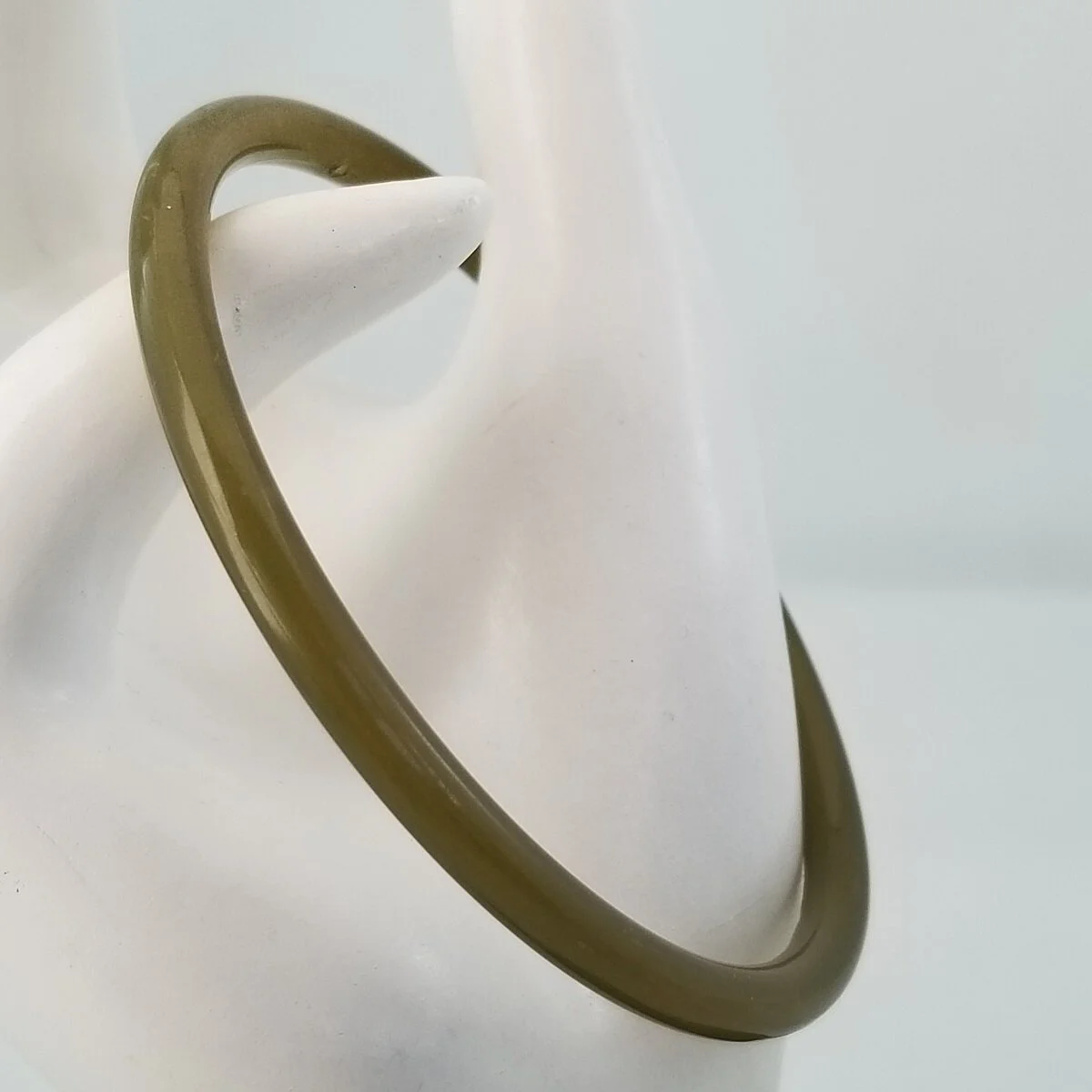 Buch and Deichmann Denmark Ketty Dalsgaard Army Green Nylon Rounded Bangle Spacer Bracelet