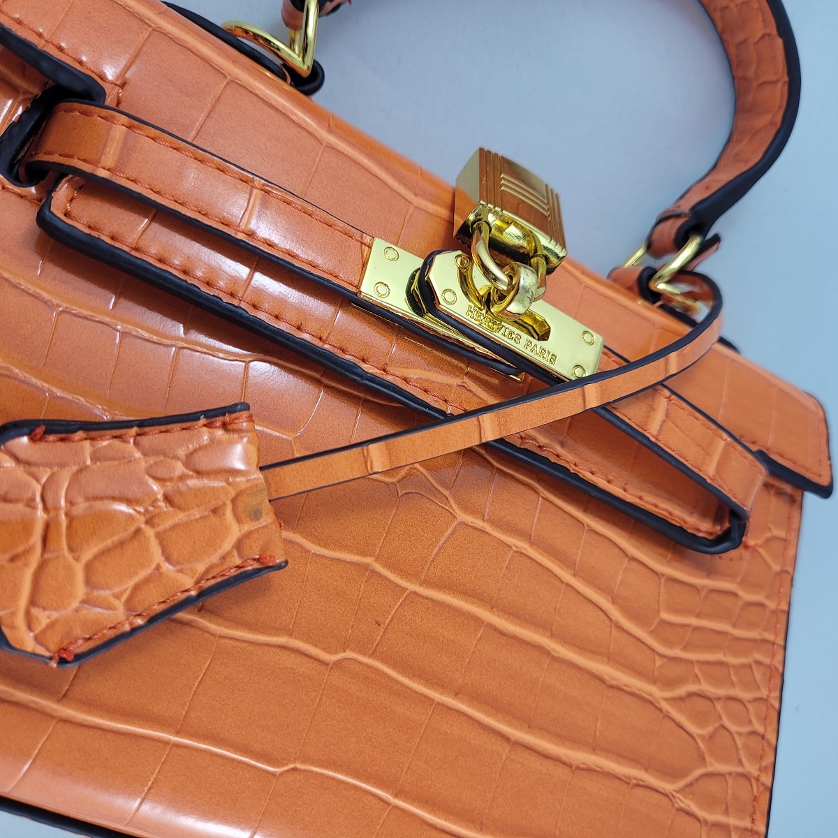 DIY Handmade Authentic Upcycled Premium Leather Orange Hermes Handbag Phone  Crossbody Purse — The Crystal Shoe Company