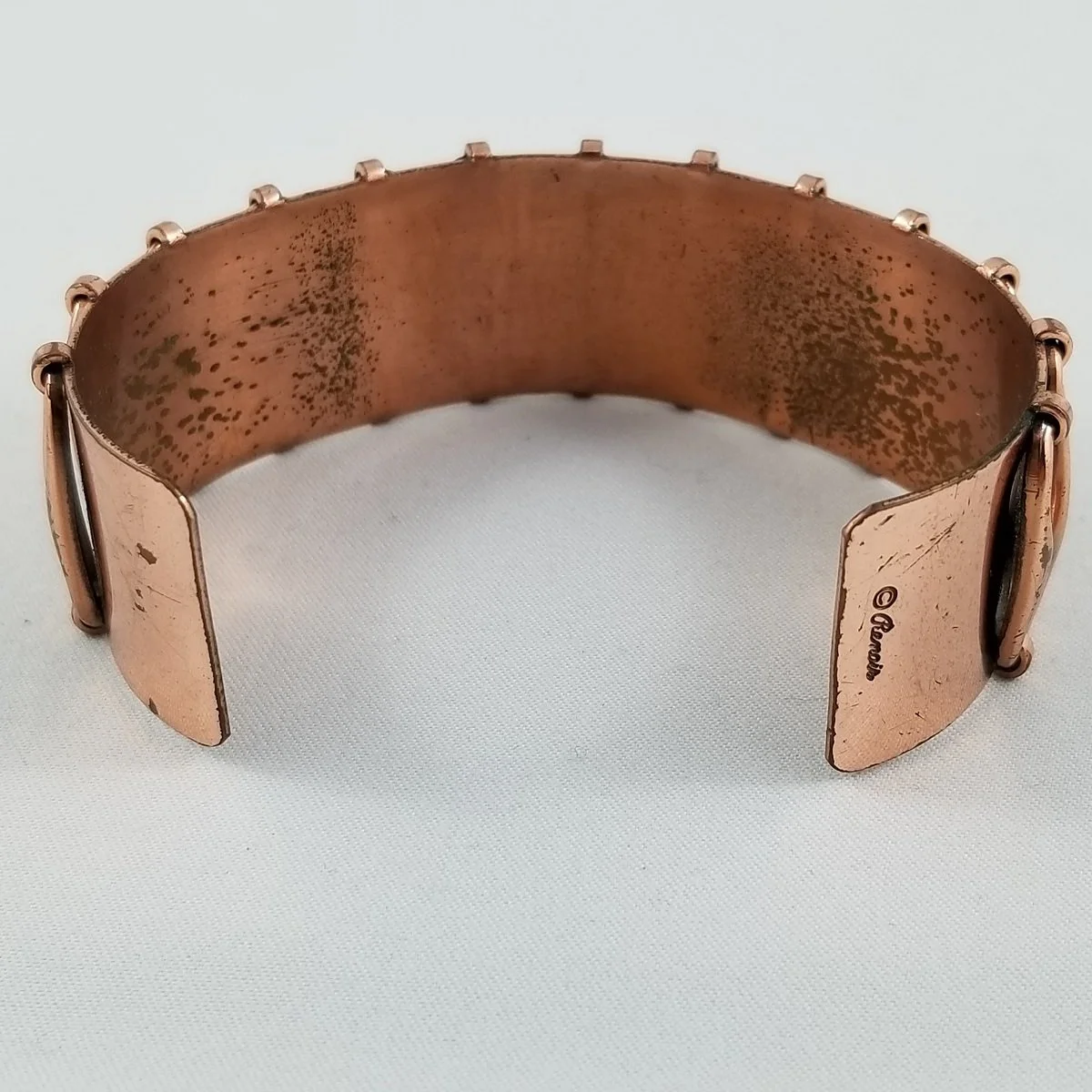 Renoir Jerry Fels 'Espana' 1950's Modernist Copper Openwork Cuff Bracelet4.jpg