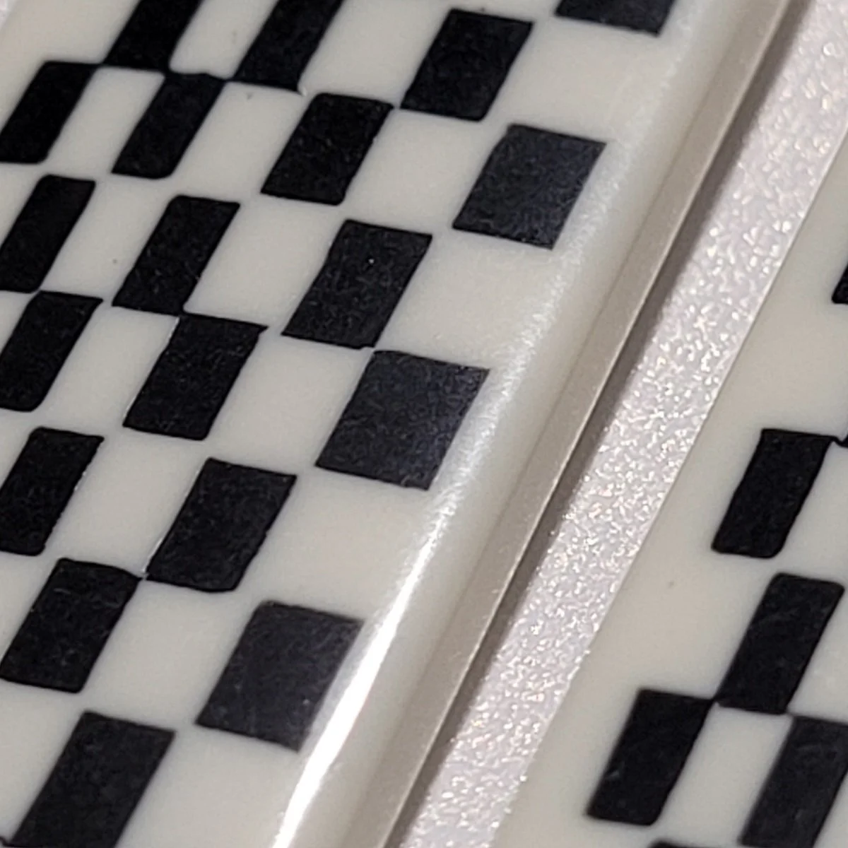 Monochrome Op-Art Geometric Checkerboard Lucite Drop Pierced Earrings -4.jpg (Copy)