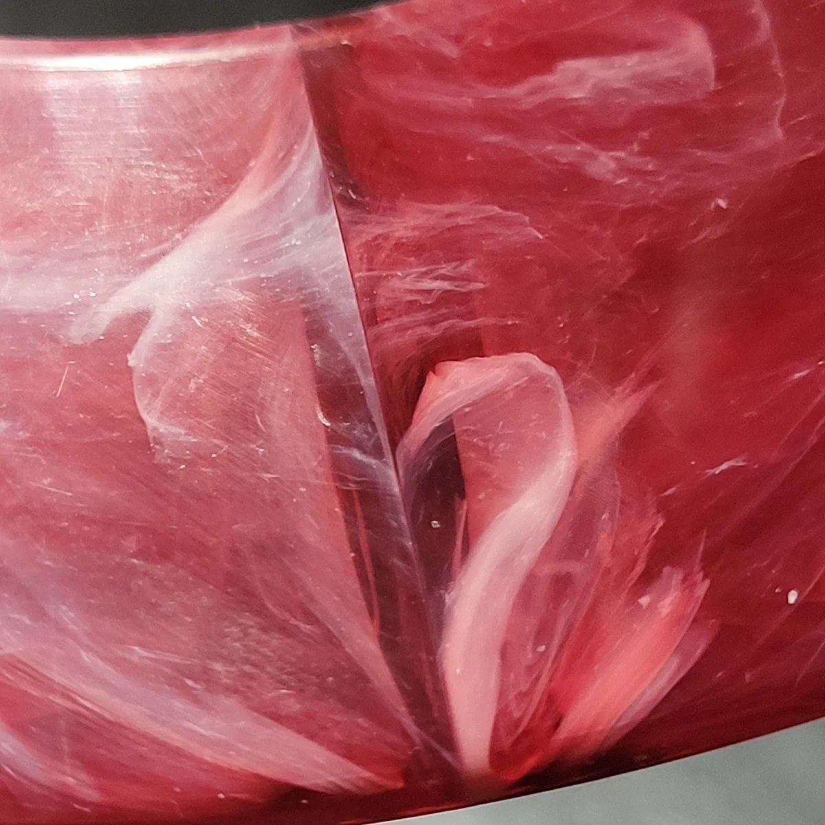 Oyonnax French Marbled Wine Milky Swirl Domed Translucent Rhodoid Bangle Bracelet -14.jpg (Copy)