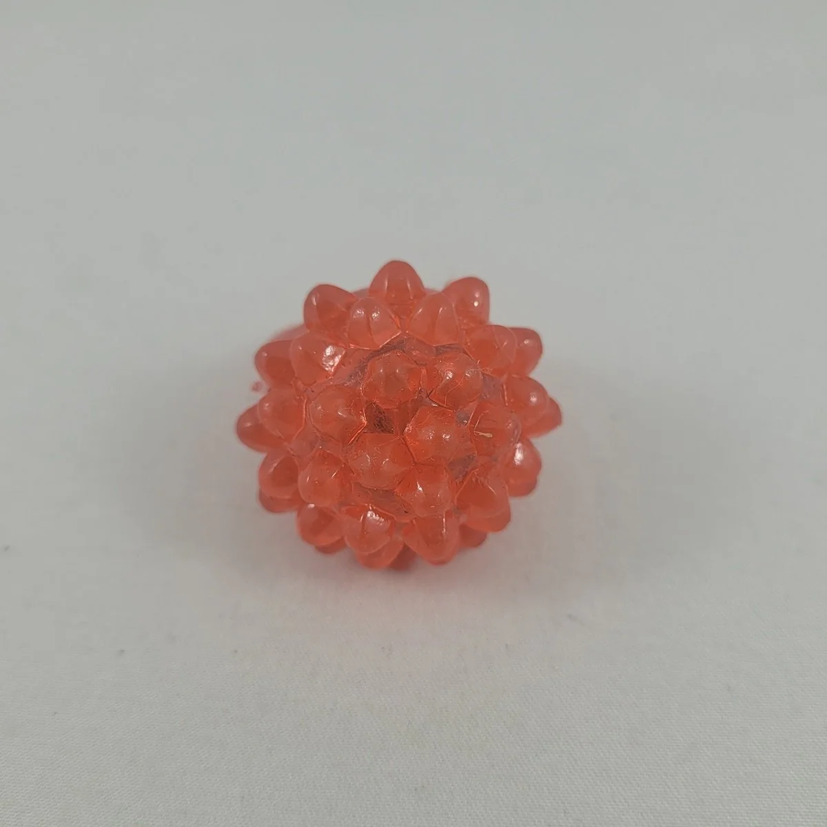 Flashing Colorful Battery Operated LED Light Up Jelly Rubber Party Favor Orange Spiky Cluster Ring.jpg