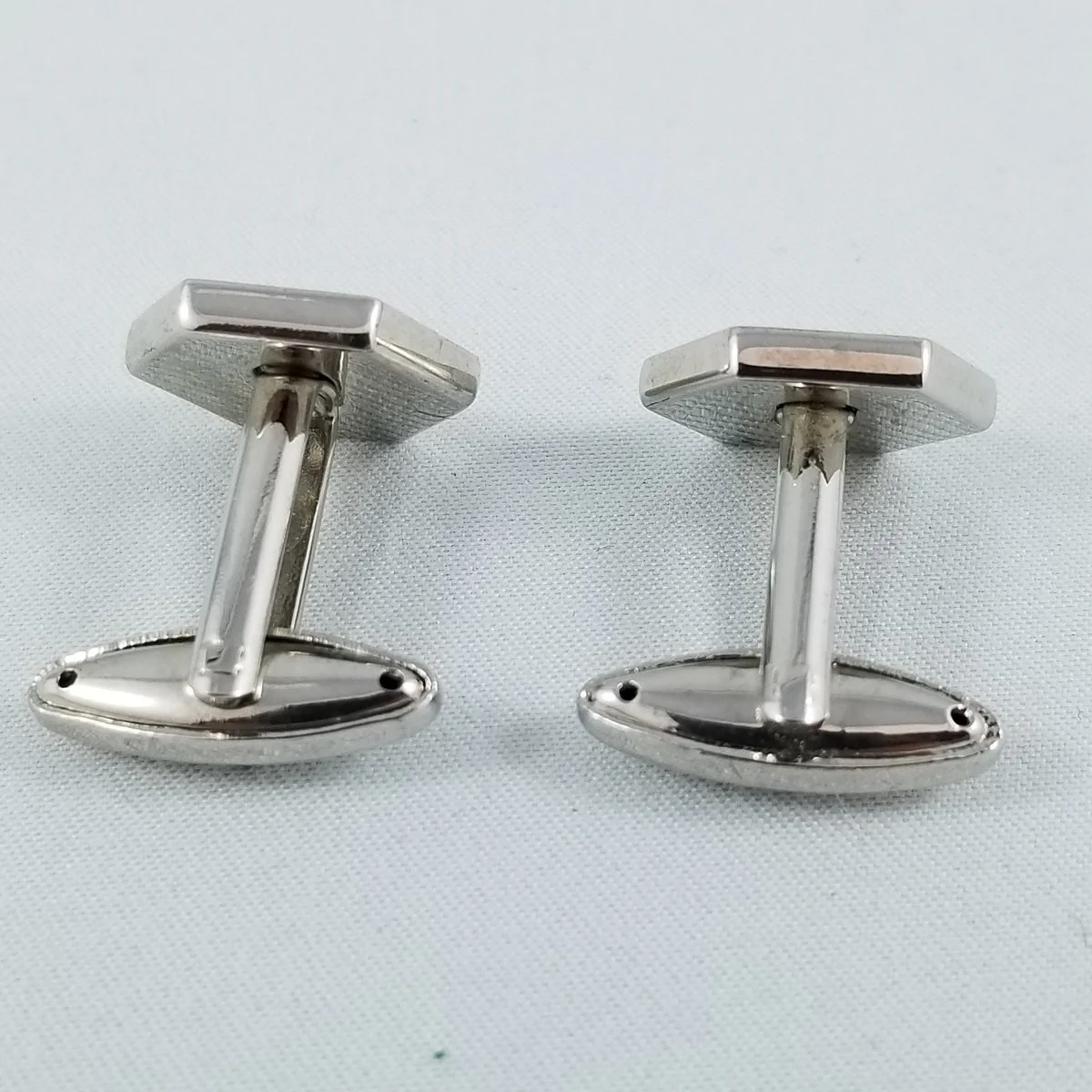 YSL Yves Saint Laurent Style Hexagonal Logo Cufflinks -2.jpg