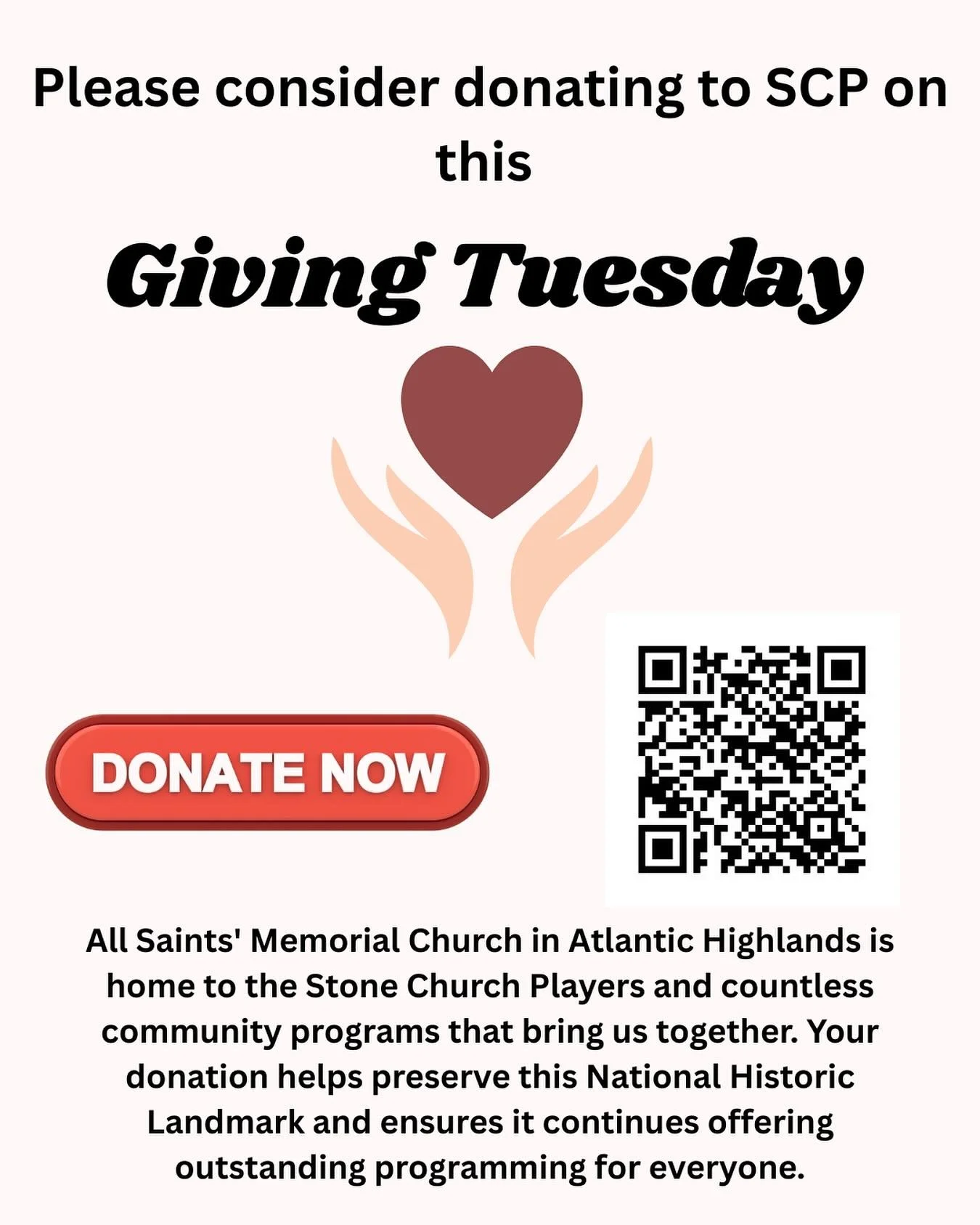 This #GivingTuesday, we invite you to support a true community treasure.

For over 160 years, All Saints&rsquo; Memorial Church&mdash;known locally as &ldquo;The Stone Church&rdquo;&mdash;has stood as a beacon in Atlantic Highlands. This National His
