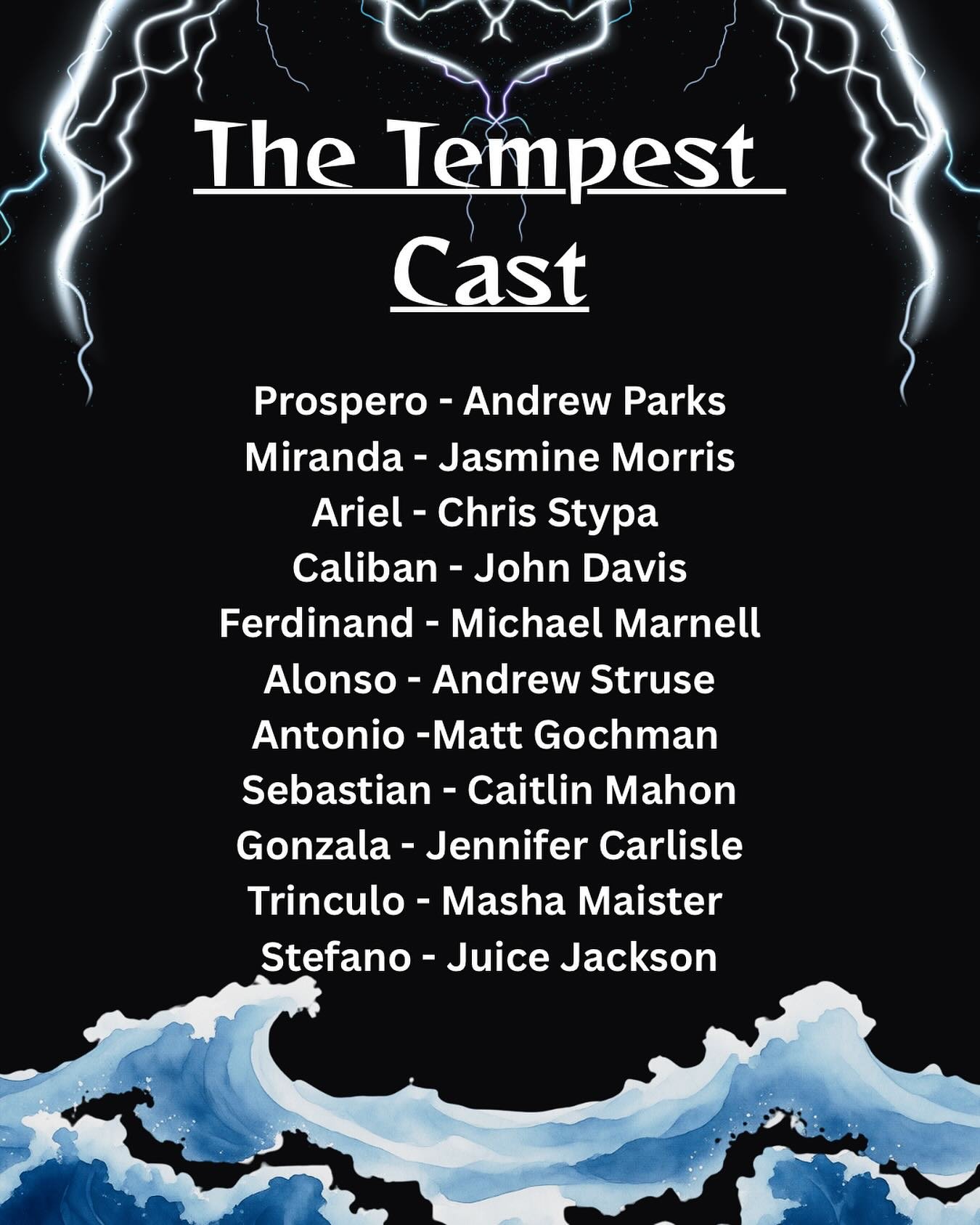 This is no April Fool&rsquo;s prank! 

We are beyond thrilled to announce the cast of The Tempest. 

See you all outdoors in June!
🎭