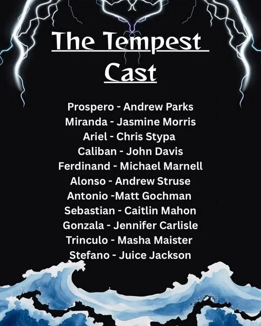 Announcing the cast of The Tempest