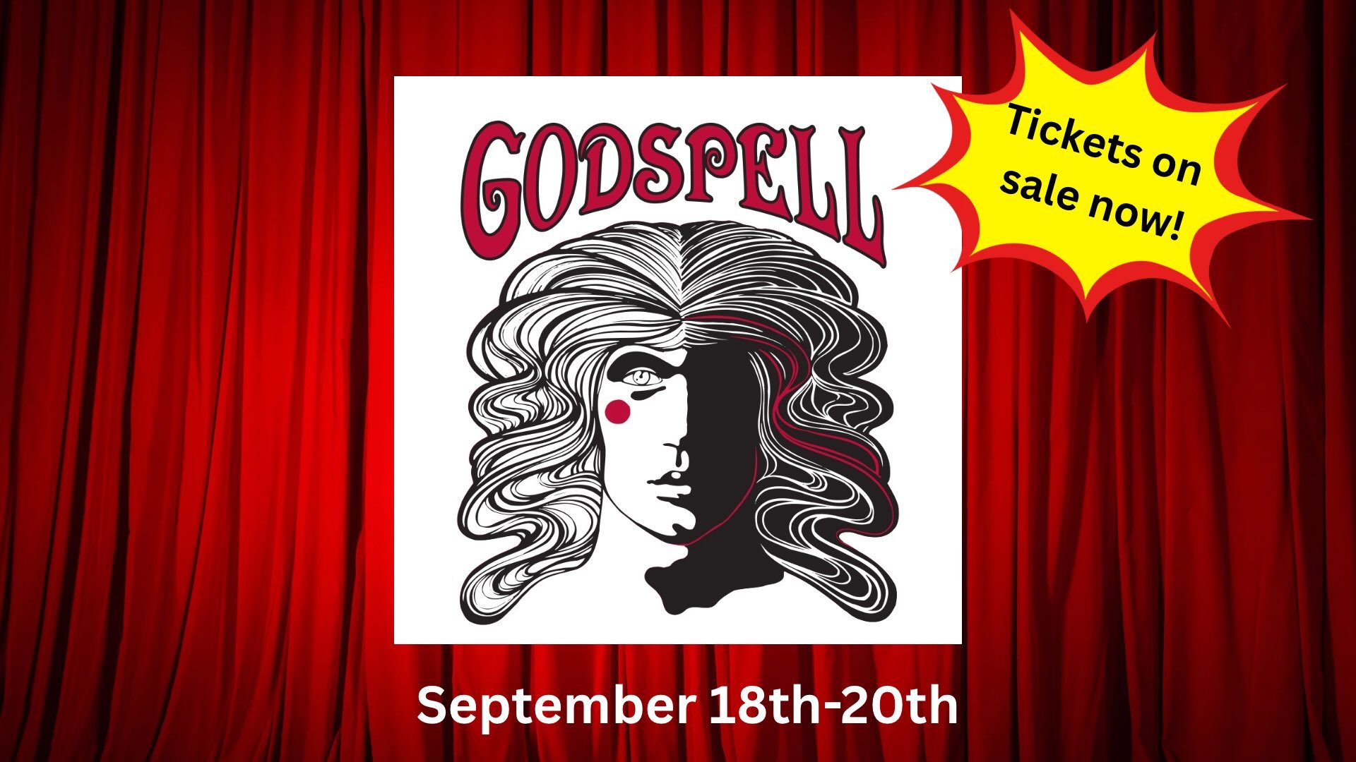 Tickets for Godspell are now on sale! 

Please join us next month for this dynamic show that combines timeless spiritual lessons with theatrical fun! 

Link in bio!