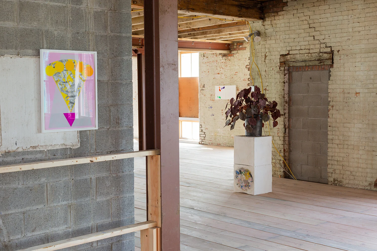 Installation view (Halsey Rodman, Nicole Cherubini, Osi Audu)