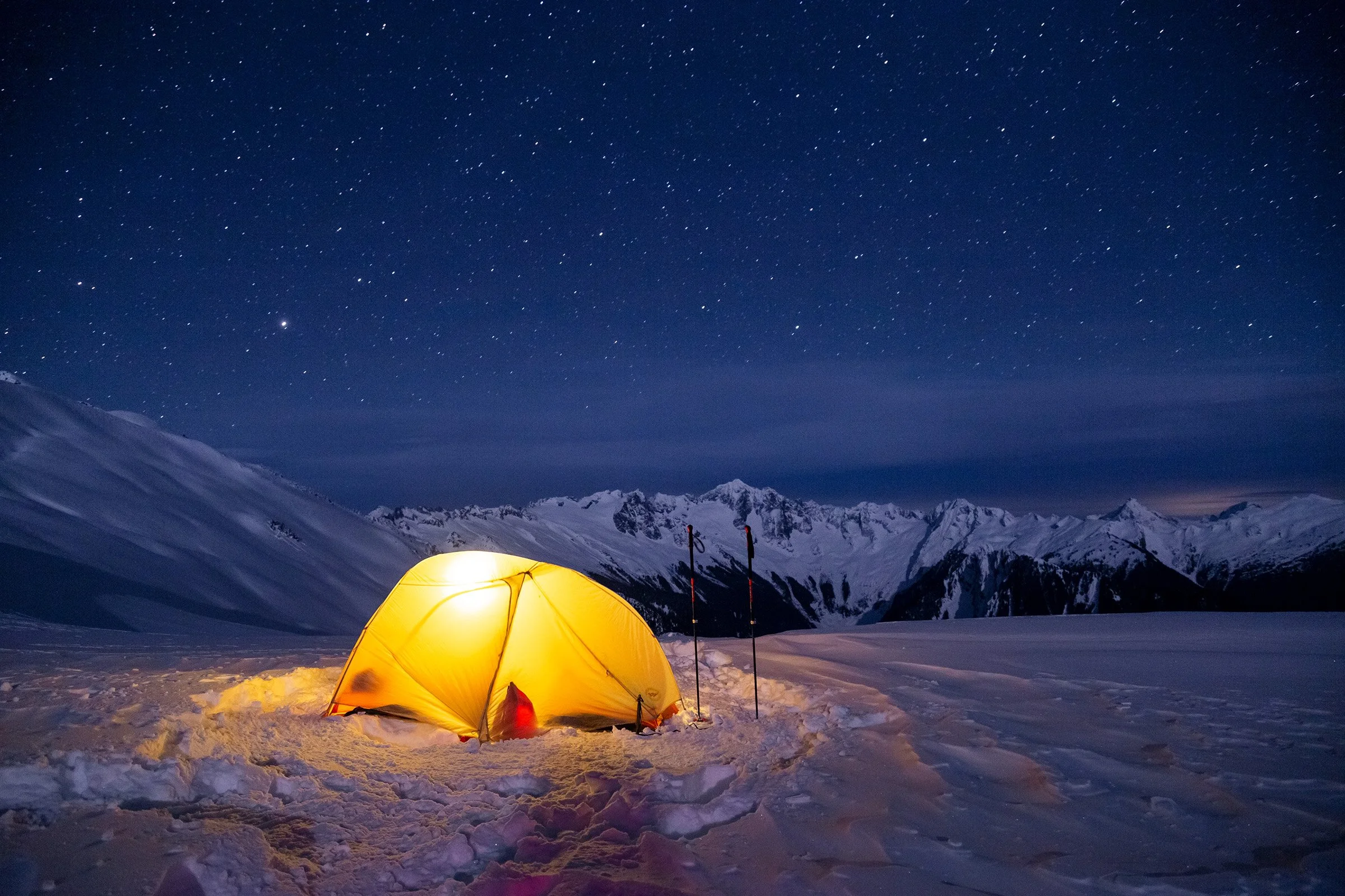 The Little Devil of Snow Camping