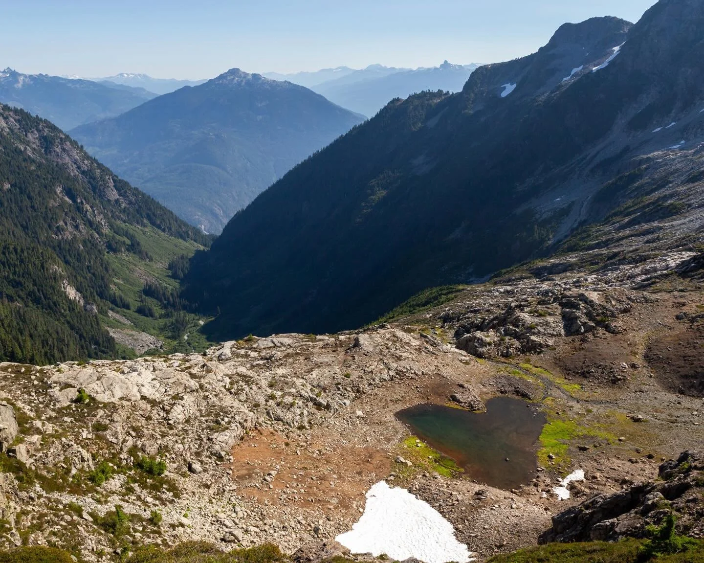 Day 2298: I remember spotting this heart shaped tarn in the summer of 2024 up in BC and thinking it would make a perfect Valentine&rsquo;s Day post. Of course you can find heart shaped objects all around nature if you look hard enough&mdash;spend a b