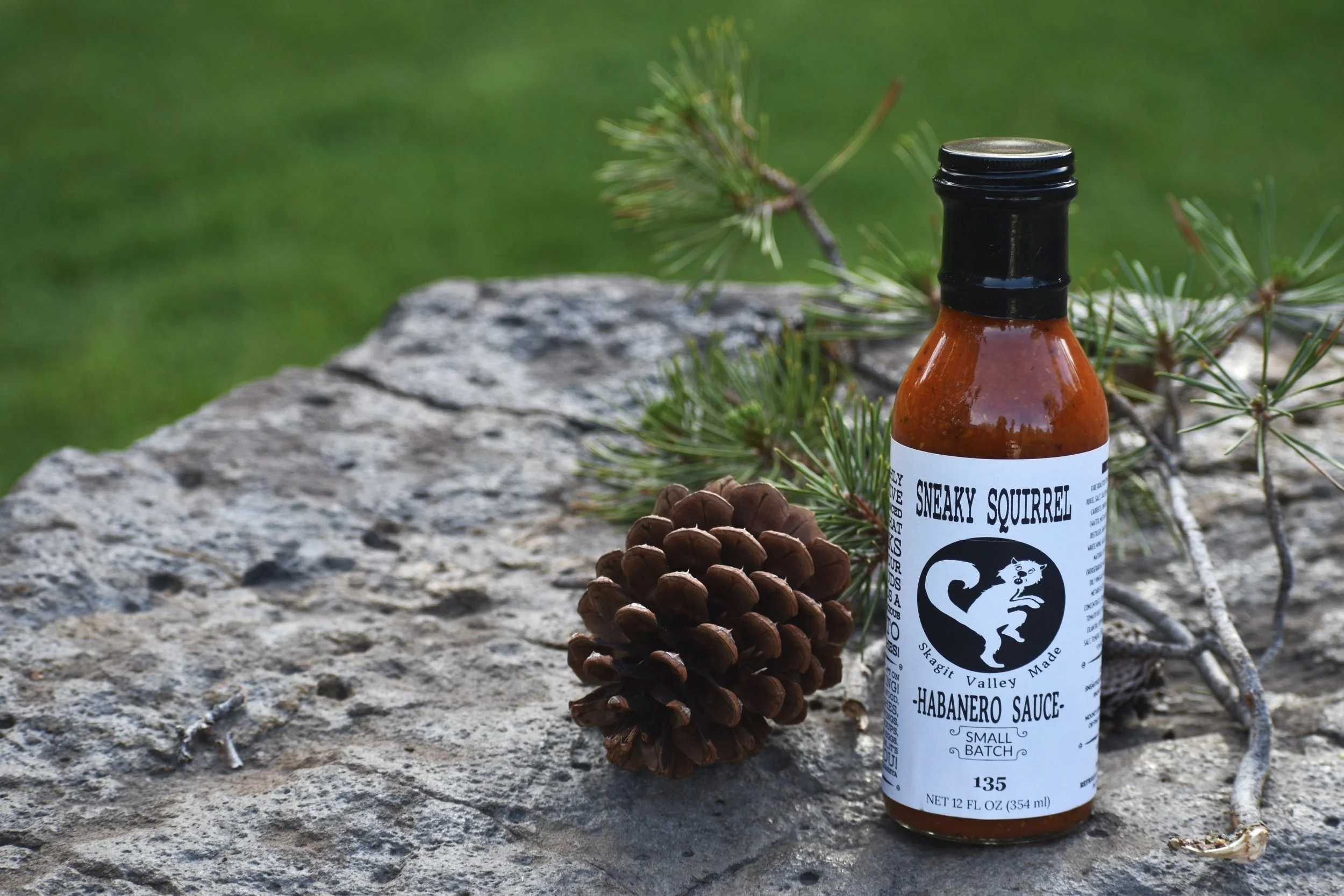 -Sneaky Squirrel Habanero Sauce - 12 OZ BOTTLE SMALL BATCH