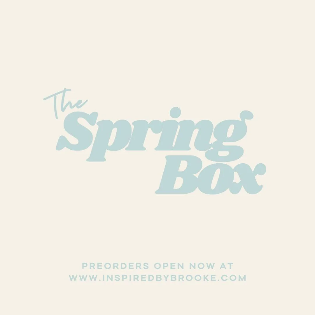 YAY! Today's the day! Spring Boxes are open for preorder NOW! 🙌🏼

Inspired by Matthew 6:25&ndash;34, the Spring Box this year is a gentle reminder to trust God&rsquo;s provision and rest in His care. This thoughtfully chosen, sweet, and uplifting c