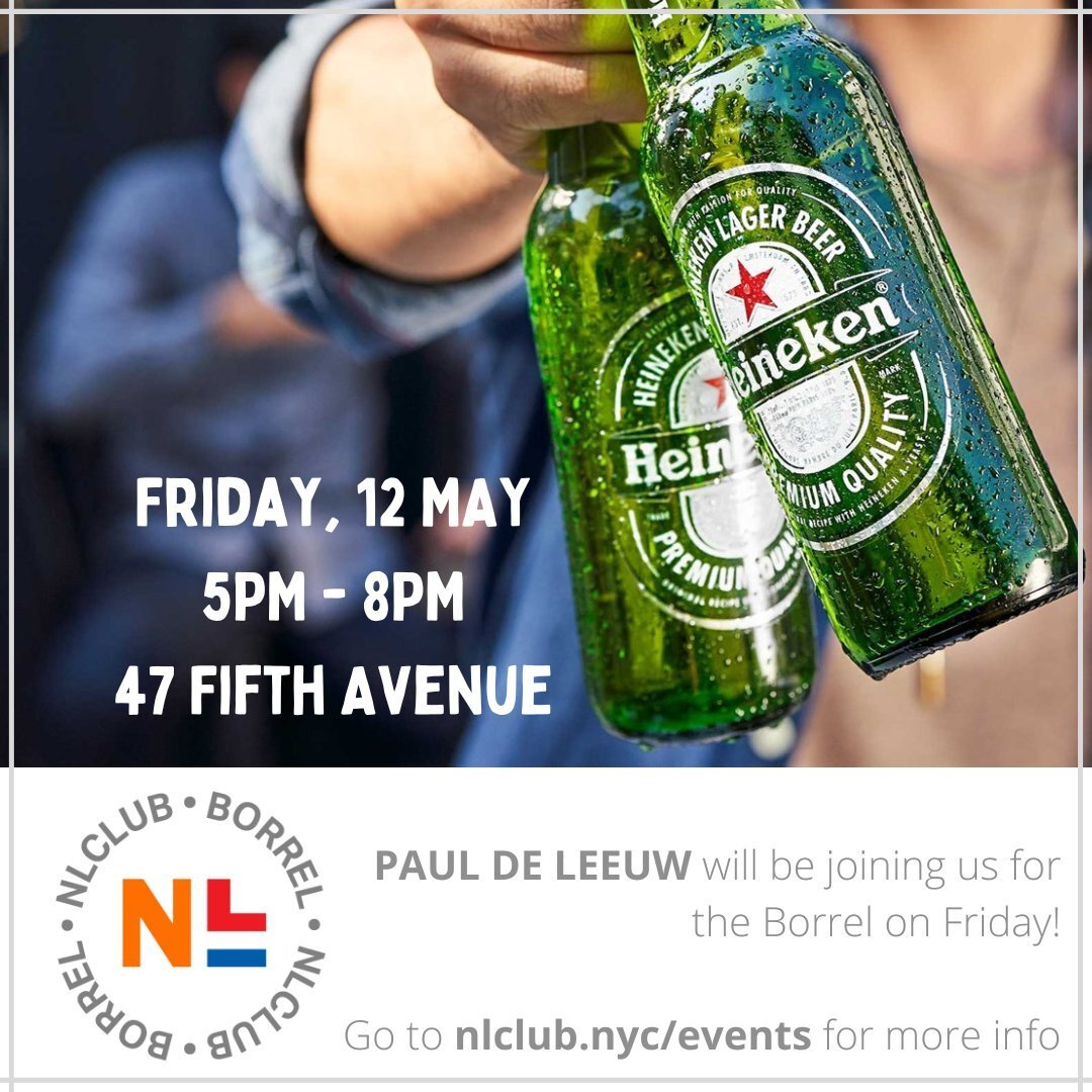 Paul de Leeuw arrives in NYC tomorrow. As soon as he lands he'll head to the NL Club for an interview for the NL Club Vodcast where he'll tell us all about his upcoming show at the club on May 18th. 

Join us at the NL Club Borrel. Grab a drink and w