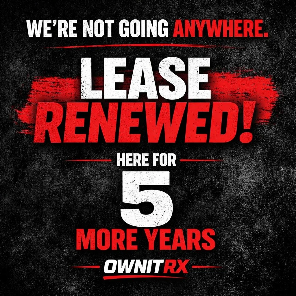Most gyms don&rsquo;t make it past year three.

We just signed for five more.

Five years of Ownit Rx.

Five years of early mornings no one saw.
Five years of people walking in unsure&hellip; and walking out different.
Five years of sweat, discipline