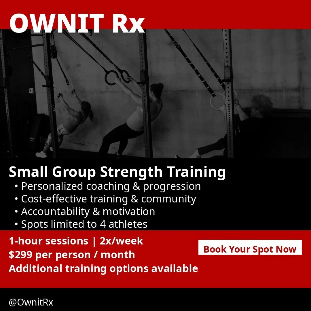 Real coaching. Real progression. Our small group strength training is built for people who want results, not chaos.