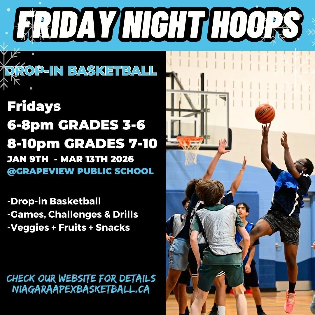 Friday Night Hoops Fall Drop In (Feb 6th) AGES 6-11  6-8PM