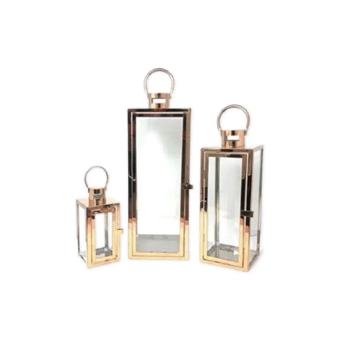 Set of 3 Gold lantern (2 sets available) 