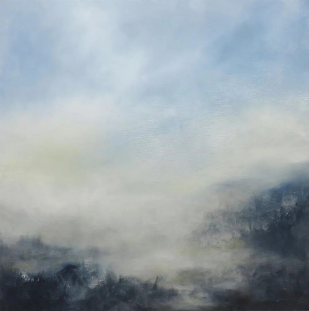 24x24 Letting Go, oil on canvas.  Reading through journal entries and studio notes from the past few years is revealing some profound things.  I'm sensing it may be time to create a new course (in person and/or online). Hint: moving beyond intuitive 