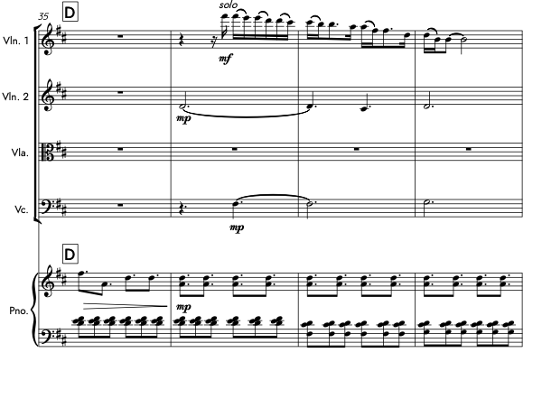 Fight Not Flight - piano quintet score/parts (PDF)