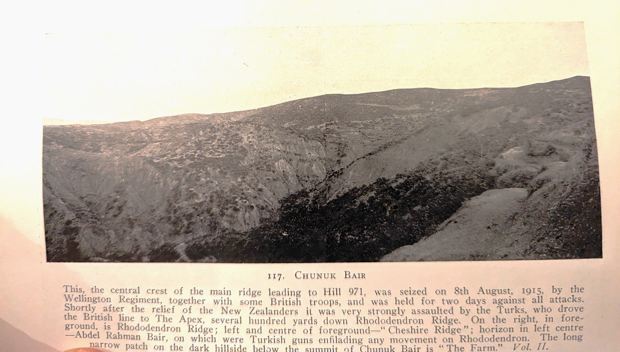 The way to the objective. Charles Bean provides a description of the scene.