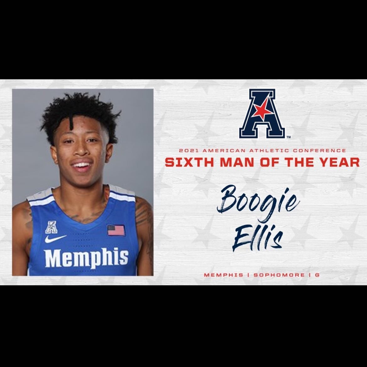 Congrats to soldier alum @boogieellis on being named the @american_conf 6th man of the year!
#soldierbasketball#Thefraternity#salute